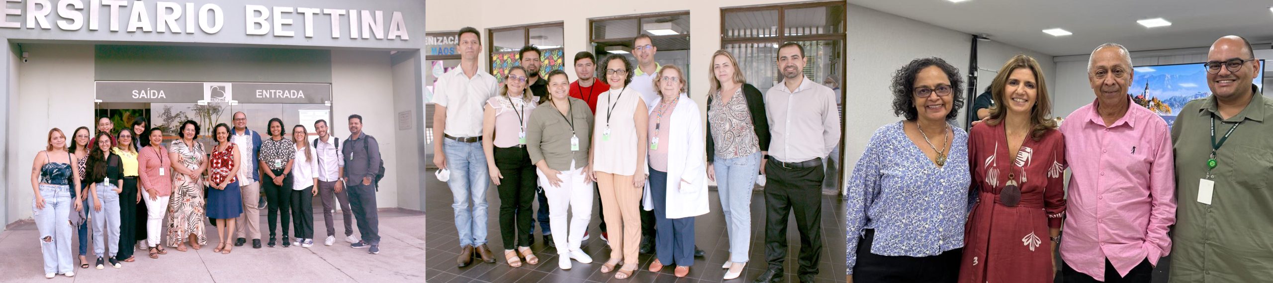 Mosáico de fotos do Telessaúde UFPA, mostrando a equipe do Telessaúde UFPA em diversas atividades.